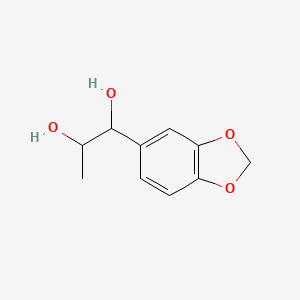 molecular formula C10H12O4 B12666540 Isosafrole glycol CAS No. 62512-79-2
