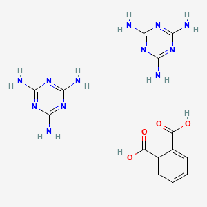 molecular formula C14H18N12O4 B12666543 Einecs 301-937-0 CAS No. 94087-42-0