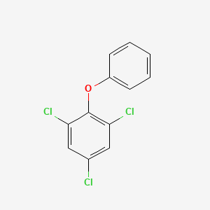 molecular formula C12H7Cl3O B12666552 2,4,6-Trichlorodiphenyl ether CAS No. 63646-52-6