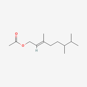 molecular formula C13H24O2 B12666572 3,6,7-Trimethyloct-2-en-1-yl acetate CAS No. 94021-80-4