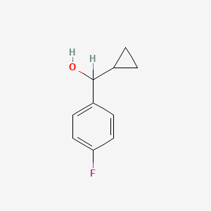 molecular formula C10H11FO B1266660 alpha-Cyclopropyl-4-fluorobenzyl alcohol CAS No. 827-88-3