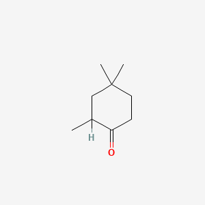 molecular formula C9H16O B1266662 2,4,4-Trimethylcyclohexanone CAS No. 2230-70-8