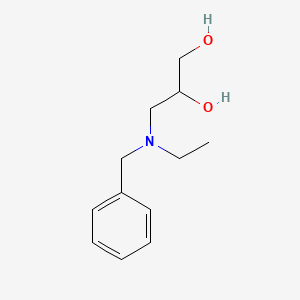 molecular formula C12H19NO2 B12666669 3-(N-Benzyl-N-ethylamino)propane-1,2-diol CAS No. 85721-31-9