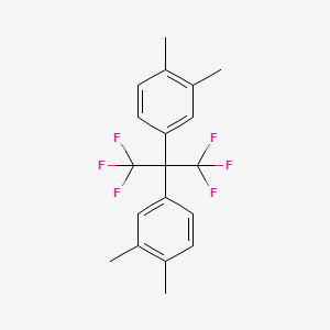 molecular formula C19H18F6 B1266667 2,2-Bis(3,4-dimethylphenyl)hexafluoropropane CAS No. 65294-20-4
