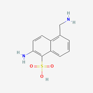 2-amino-5-(aminomethyl)naphthalene-1-sulfonic acid