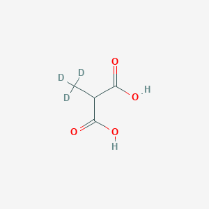 molecular formula C4H6O4 B126667 甲基-d3-丙二酸 CAS No. 42522-59-8