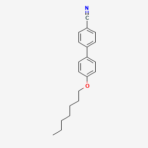 molecular formula C20H23NO B1266671 [1,1'-Biphenyl]-4-carbonitrile, 4'-(heptyloxy)- CAS No. 52364-72-4