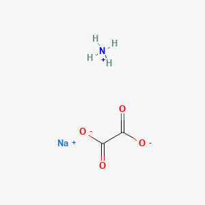 molecular formula C2H4NNaO4 B12666714 Oxalic acid, ammonium sodium salt CAS No. 84000-96-4