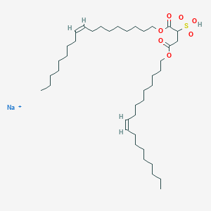 molecular formula C40H74NaO7S+ B12666715 Sodium (Z,Z)-1,4-dioctadec-9-enyl sulphonatosuccinate CAS No. 61732-58-9