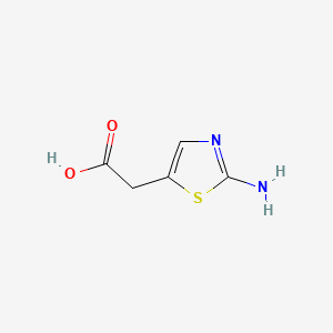 molecular formula C5H6N2O2S B1266672 2-(2-Aminothiazol-5-yl)acetic acid CAS No. 52454-66-7