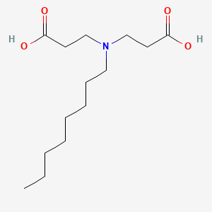 molecular formula C14H27NO4 B1266674 N-(2-Carboxyethyl)-N-octyl-beta-alanine CAS No. 52663-87-3
