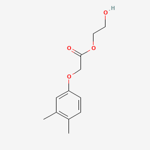 molecular formula C12H16O4 B12666742 2-Hydroxyethyl (3,4-dimethylphenoxy)acetate CAS No. 81422-01-7