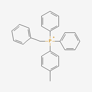 molecular formula C26H24P+ B12666764 Benzyl(4-methylphenyl)diphenylphosphorane CAS No. 13432-86-5
