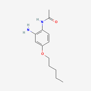 molecular formula C13H20N2O2 B12666768 Acetamide, N-(2-amino-4-(pentyloxy)phenyl)- CAS No. 151717-27-0