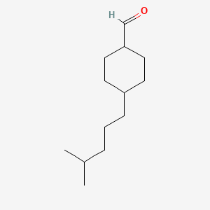 molecular formula C13H24O B12666784 4-(4-Methylpentyl)cyclohexanecarbaldehyde CAS No. 76489-66-2