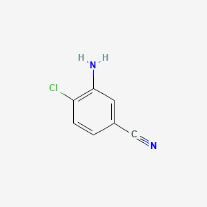 molecular formula C7H5ClN2 B1266679 3-Amino-4-chlorobenzonitrile CAS No. 53312-79-1
