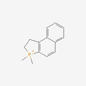 molecular formula C14H16P+ B12666802 3,3-Dimethyl-2,3-dihydro-1H-3lambda(5)-benzo(e)phosphindole CAS No. 791011-31-9
