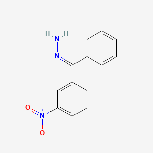 molecular formula C13H11N3O2 B12666808 (E)-(3-(Hydroxy(oxido)amino)phenyl)(phenyl)methanone hydrazone CAS No. 6317-55-1
