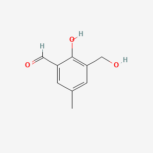 molecular formula C9H10O3 B12666809 3-(Hydroxymethyl)-5-methylsalicylaldehyde CAS No. 65448-72-8