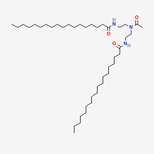 molecular formula C42H83N3O3 B12666812 N,N'-((Acetylimino)diethane-1,2-diyl)distearamide CAS No. 85187-61-7