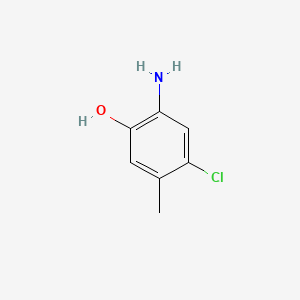 molecular formula C7H8ClNO B1266682 2-Amino-4-chloro-5-methylphenol CAS No. 53524-27-9