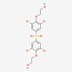 molecular formula C16H14Br4O6S B1266683 Bis[4-(2-hydroxyethoxy)-3,5-dibromophenyl] Sulfone CAS No. 53714-39-9