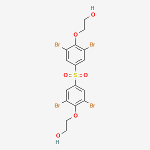 molecular formula C16H14Br4O6S B1266683 2,2'-(Sulphonylbis((2,6-dibromo-4,1-phenylene)oxy))bisethanol CAS No. 53714-39-9