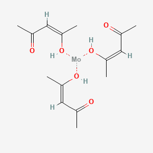 molecular formula C15H24MoO6 B12666853 Tris(pentane-2,4-dionato-O,O')molybdenum CAS No. 14284-90-3