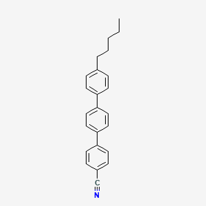 molecular formula C24H23N B1266686 4-[4-(4-pentylphenyl)phenyl]benzonitrile CAS No. 54211-46-0