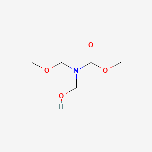 molecular formula C5H11NO4 B12666860 Methyl (hydroxymethyl)(methoxymethyl)-carbamate CAS No. 93859-58-6