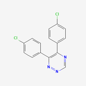 molecular formula C15H9Cl2N3 B12666868 1,2,4-Triazine, 5,6-bis(4-chlorophenyl)- CAS No. 102429-89-0