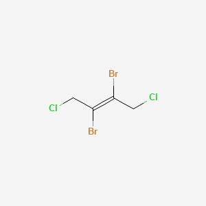 molecular formula C4H4Br2Cl2 B12666939 2,3-Dibromo-1,4-dichlorobut-2-ene CAS No. 36038-57-0