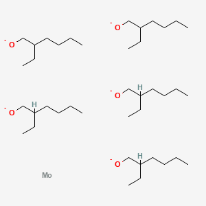 molecular formula C40H85MoO5-5 B12666954 Molybdenum pentakis(2-ethylhexanolate) CAS No. 93840-01-8