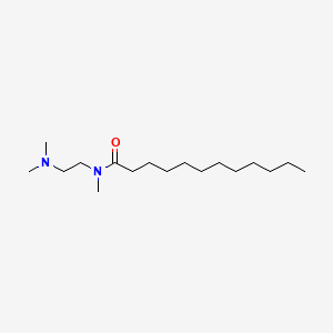 molecular formula C17H36N2O B12666967 N-(2-(Dimethylamino)ethyl)-N-methyldodecanamide CAS No. 84803-69-0