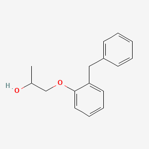 molecular formula C16H18O2 B1266699 1-(2-Benzylphenoxy)propan-2-ol CAS No. 5029-76-5