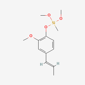 molecular formula C13H20O4Si B12666992 Dimethoxy(2-methoxy-4-(1-propenyl)phenoxy)methylsilane CAS No. 83817-64-5