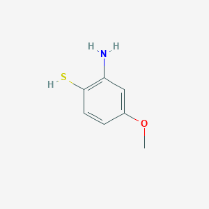 molecular formula C7H9NOS B1266704 2-Amino-4-methoxybenzenethiol CAS No. 14482-32-7