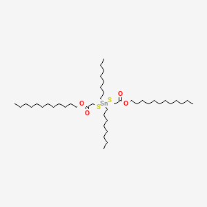molecular formula C44H88O4S2Sn B12667068 Dodecyl 4,4-dioctyl-7-oxo-8-oxa-3,5-dithia-4-stannaicosanoate CAS No. 73246-85-2