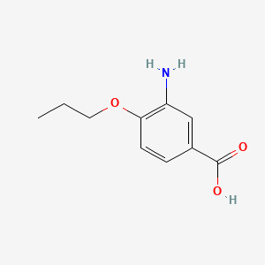 molecular formula C10H13NO3 B1266707 3-氨基-4-丙氧基苯甲酸 CAS No. 59691-15-5