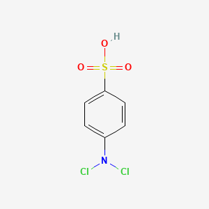 molecular formula C6H5Cl2NO3S B12667083 p-Dichloroaminobenzenesulfonic acid CAS No. 24894-89-1