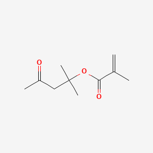 molecular formula C10H16O3 B12667108 1,1-Dimethyl-3-oxobutyl methacrylate CAS No. 93940-09-1