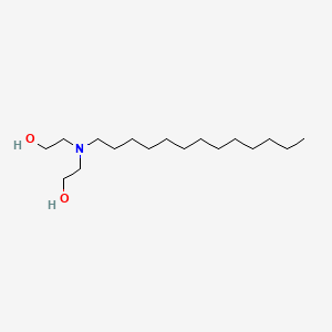 molecular formula C17H37NO2 B1266714 Amides, C10-16, N,N-bis(hydroxyethyl) CAS No. 68155-05-5