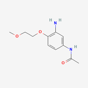 molecular formula C11H16N2O3 B1266715 N-(3-Amino-4-(2-methoxyethoxy)phenyl)acetamide CAS No. 68385-79-5