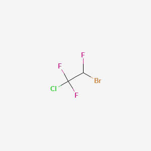 molecular formula C2HBrClF3 B12667155 2-Bromo-1-chloro-1,1,2-trifluoroethane CAS No. 354-20-1