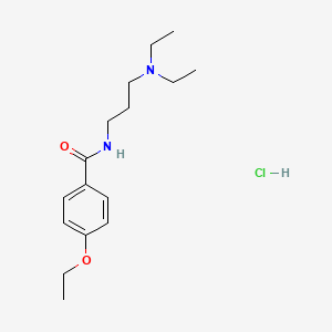 molecular formula C16H27ClN2O2 B12667169 N-[3-(Diethylamino)propyl]-4-ethoxybenzamide monohydrochloride CAS No. 81028-99-1