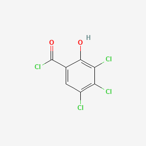 molecular formula C7H2Cl4O2 B12667197 3,4,5-Trichloro-2-hydroxybenzoyl chloride CAS No. 50274-83-4