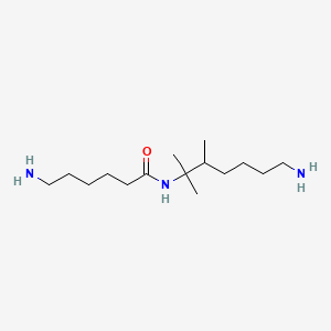 molecular formula C15H33N3O B12667202 6-Amino-N-(6-aminotrimethylhexyl)hexanamide CAS No. 93951-41-8