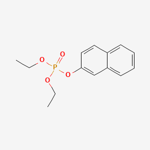 molecular formula C14H17O4P B12667226 Phosphoric acid, diethyl 2-naphthalenyl ester CAS No. 16519-26-9