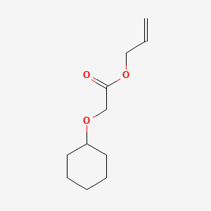 molecular formula C11H18O3 B1266723 乙酸，(环己氧基)-，2-丙烯酯 CAS No. 68901-15-5