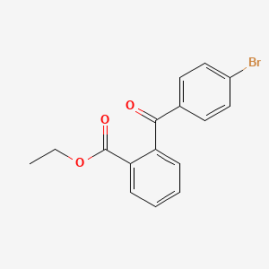 molecular formula C16H13BrO3 B1266726 Ethyl 2-(4-bromobenzoyl)benzoate CAS No. 51476-11-0